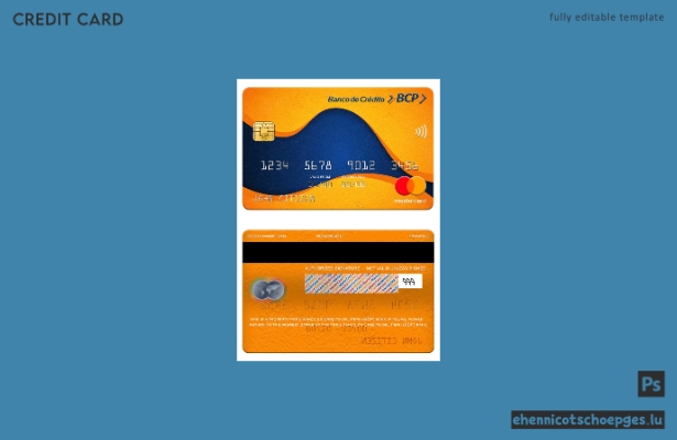 Beispielvorschau der Peru Banco de Credito del Peru BCP Bank Mastercard